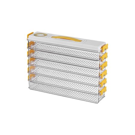 Dumplingförvaringslåda Sandwichförvaring Livsmedelsklassad Flerlagers Bärbar Med Timer Frys