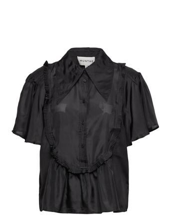 Aroscope Blouses Short-sleeved Svart Munthe