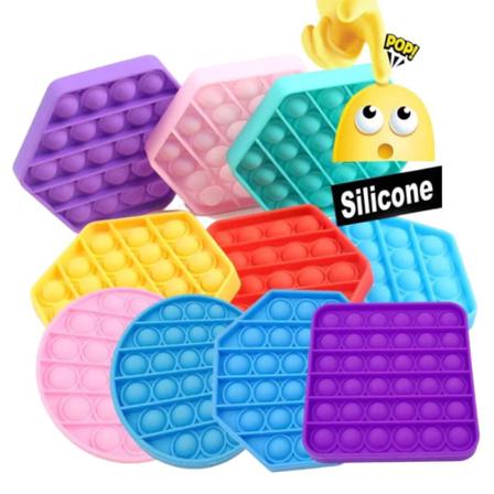 Pop It Fidget Leksak - Olika Modell Turquoise Rund Turkos