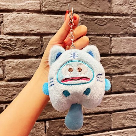 Sød lille dukke, par taske vedhæng, plyslegetøj dukke nøglering, dukke hæng