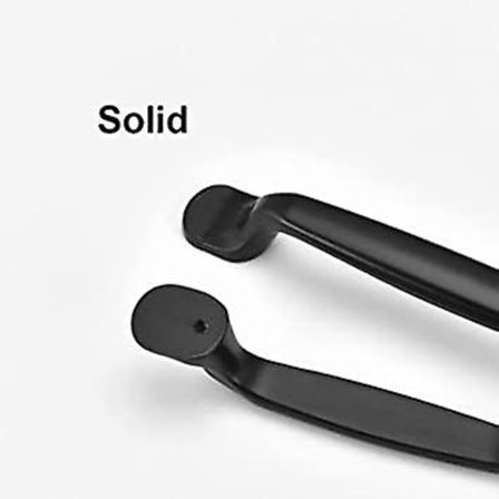 (96MM)2Enheter Svart Aluminiumskap Dør Skuff Håndtak Knapper Trekk Håndtak Skap Dør Garderobe Dør Buesk Handtak