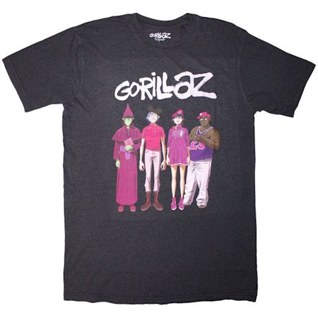 Gorillaz Unisex Vuxen Cracker Island Grupp T-Shirt XXL Svart