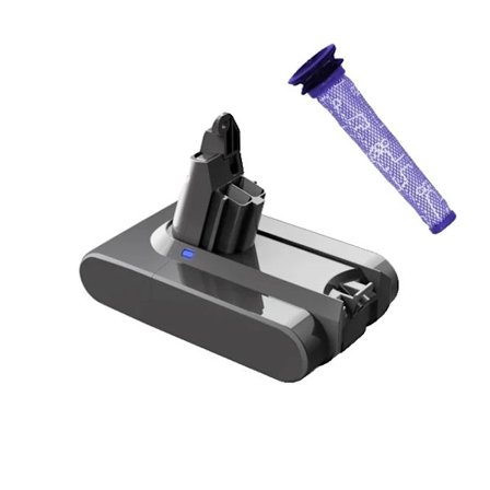 Dysonin vara-akku, 216V, 6000mAh, 1 akun suodatin