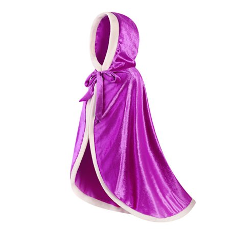 Girls Dress Up Hodded Cape Kostym for Princess Cloaks