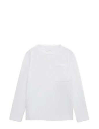 Mango | Long-Sleeved T-Shirt With Pocket | 5-6