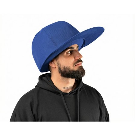 JumboCaps - Ble fitted Czapka Z Daszkiem - Oversized Royal Fitted @ Hatstore