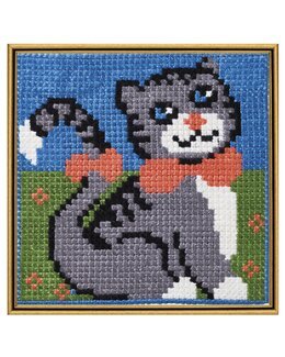 Kirjontapakkaus Kanavataulu Kissa-Permin