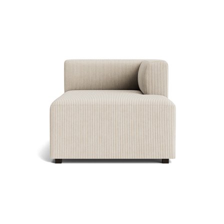 Roma chaiselong modul, højrevendt - Poso Beige - 80x120x65 - Sofa, chaiselong - Komfortabelt design, Koldskum & PU skum
