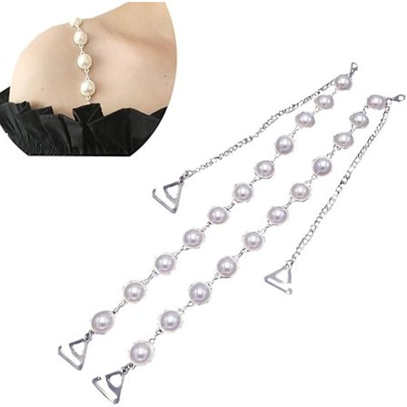 Justerbare skulderstropper med strass - erstatning for BH-stropper til BH-topper D