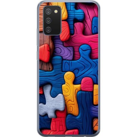 Yhteensopiva Puhelinkuori Samsung Samsung Galaxy A02s Leikkisä kuvitus Stitchin kanssa vaaleanpunaisissa omenoissa pehmeässä pastellidesignissa, jo