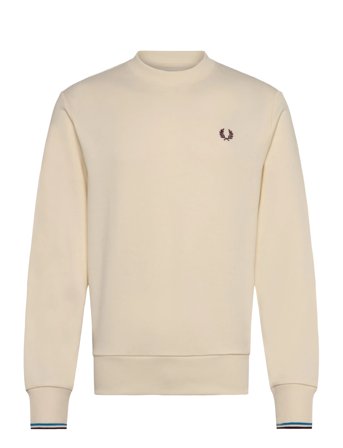 Fred Perry Crew Neck Sweatshirt - Cream - XXL