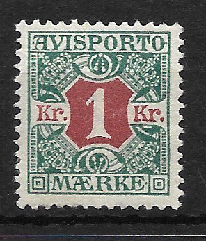 Danmark - AFA Avisporto 8 - Ubrugt