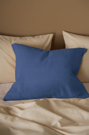 &Home - Tyynynpäällinen Heaven Slub - Sininen - Koristetyynyt & tyynynpäälliset - 50X60 - - Homeroom
