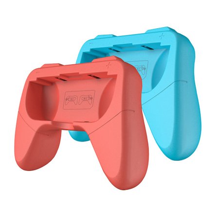 Grep kompatibel med Nintendo Switch for Joy Con & OLED-modell for Joycon, slitesterkt håndtaksett kompatibelt med Joy Cons-kontrollere, 2-pakning