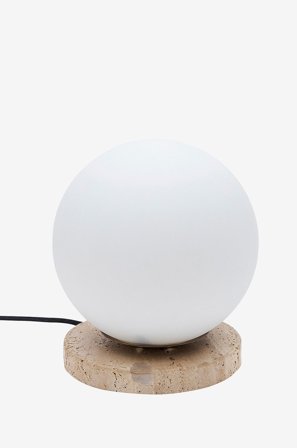 Kave Home - Bordslampa Malachi - Vit - Bordslampor - Från Homeroom