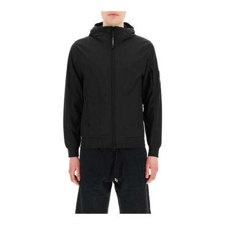 C.p. Company, Medium Jacket Zwart, Heren, Maat:S,nylon