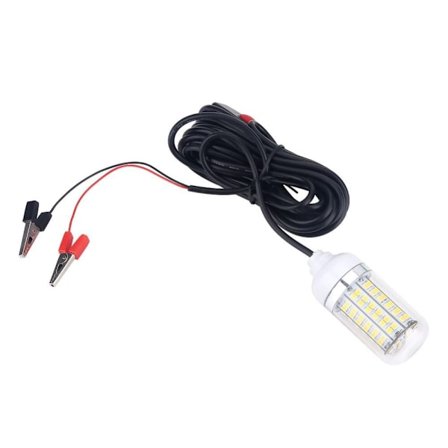 Vattentät undervattensfiskelampa 12V 15W 36/108 LED fiskfinderlampor med 5m kabel - Vitt ljus (Stil: 108LED-pärlor)