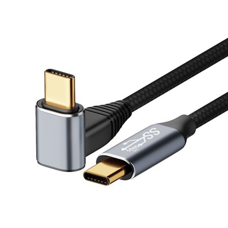 100W Vinkel USB C til USB C Kabel, 2m USB C til C Type-C Hurtig Opladning {GKS}