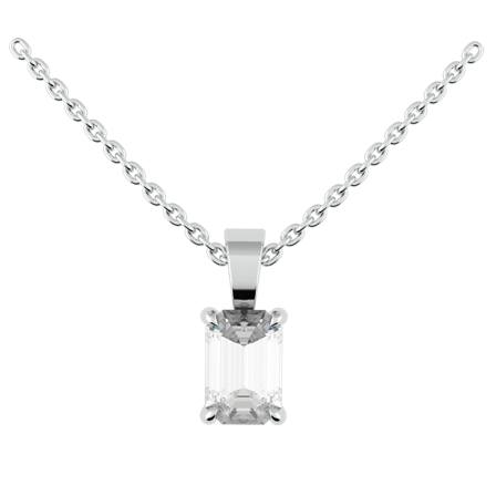 Midvinter, 18K Weißgold : Diamanten - Laborgezüchtet, Halskette - 1.00 Kt, Halskette für Anhänger - Ohne Kette