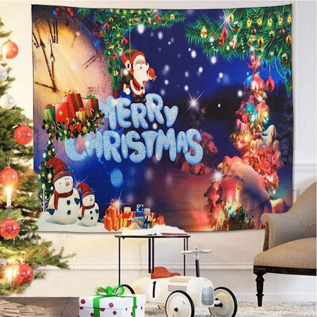 Juleteppedekorasjoner God Jul Veggteppe San