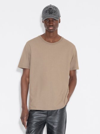 Holzweiler Crepe Tee - Taupe - Men's - XL