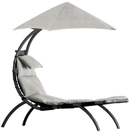 Vivere Solstol Med Solskydd - Cast Silver - Litenleker