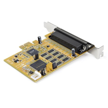 StarTech 8-Port PCI Express RS232 Serial Adapter Card, PCIe RS232 Serial Card, 16C1050 UART, Multiport Serial DB9 Controller/Expansion Card, 15kV ESD