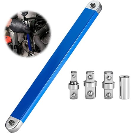 Offset-jatkoavain, monikäyttöinen, nolla-offset-jatko, kaksoisrengasräikkäavain, tiukka ulottuvuusjatkoavain, käyttöadapterit, työkalunkäsittely