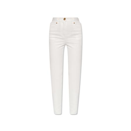 Balmain Jeans with logo Hvid, Dame