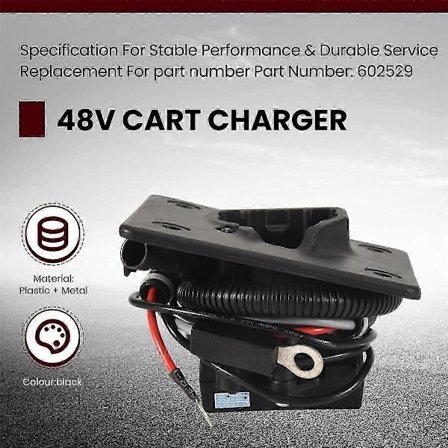 Til Ezgo Txt / Rxv Oplader Stik Golfvogn Med Delta-q Oplader