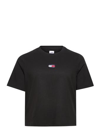 Tjw Crv Tommy Center Badge Tee T-shirt Top Sort Tommy Jeans