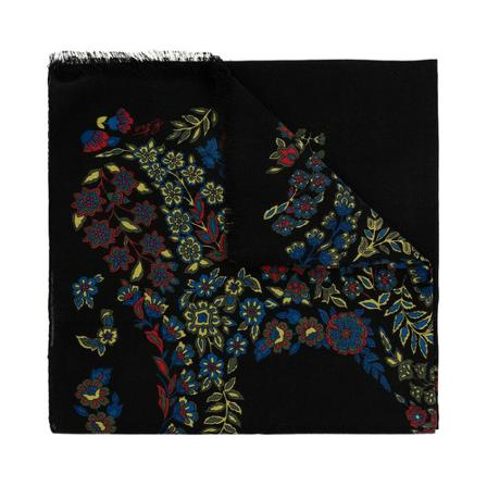 Etro, Scarf with floral motif Zwart, Dames, Maat:ONE Size