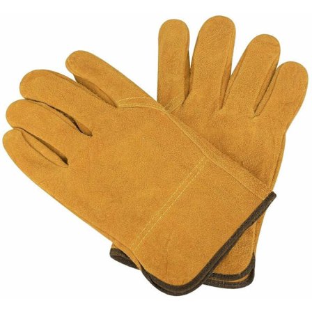 Lær sveisehansker, varmebestandige, flammehemmende hansker for sveising, hagearbeid, camping peis, komfyr, grill