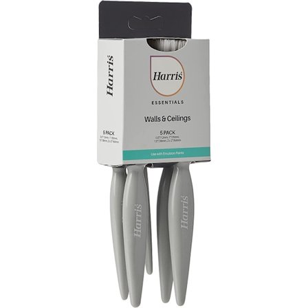 Borstpaket med 5, 1 x 0,5, 1 x 1, 1 x 1,5, 2 x 2 Silver