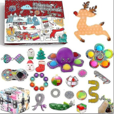 Adventskalender med Fidget Toys - Stressreducerande Fidget Toys i Blind Box för barn [HK]
