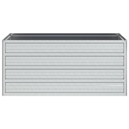 Vidaxl Odlingslåda Upphöjd Galvaniserat Stål 100x40x45 Cm Silver Silver