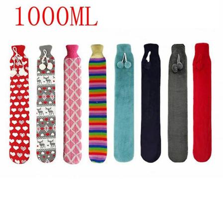 Kuumavesipullo cover 1l kaulalle ja hartioille, selkä, jalat, vyötärö Lämmin vartalo kuumavesipullo pitkä style 4