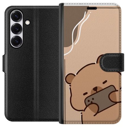 Samsung Galaxy S25 Tegnebogsetui Dovne Bjørn Afslappet Tilstand
