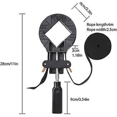 Justerbar båndremmeklemme Bildeinnramming Trefabrikasjon