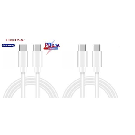 USB-C till USB-C laddningskabel, 1 Meter