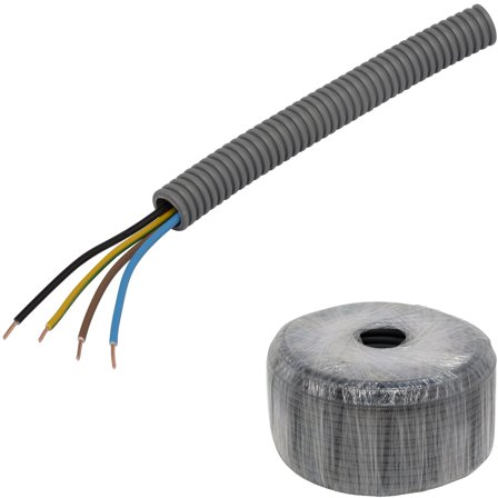 Pipelife EQ PowerFlex Kabel forhåndslagt, brannklasse D 16 mm x 100 m, 4G 1,5 mm², Stikkontakter & kabler