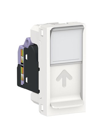 Schneider Electric Unica system+ Modularuttag infällt montage 1-vägs, Dator & surf