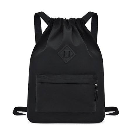 Ryggsäck med dragsko, multifunktionell vattentät bred axelrem