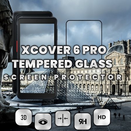 Samsung Xcover 6 Pro - Härdat Glas 9H - Super kvalitet 3D Skärmskydd
