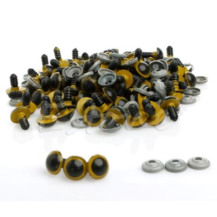 100 stk/sett 10 mm plastsikkerhetsøyne for bamse for dukkedyrdukkehåndverk