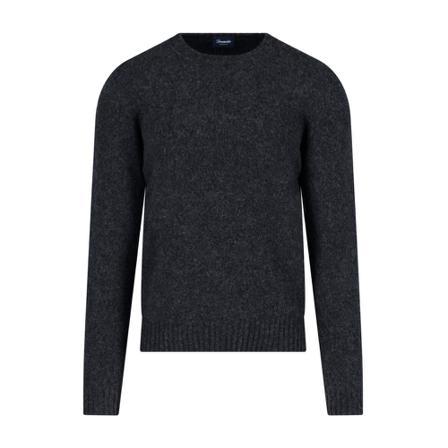 Drumohr, Round-neck Knitwear Grijs, Heren, Maat:XL