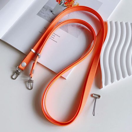 Icke-magnetisk sugpropp mobiltelefon långt rep lämpligt för Apple 17 justerbart mobiltelefonrep diagonalt långt band