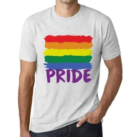 Lgbt Pride T-shirt för män – Lgbt Pride – Vintage vit T-shirt