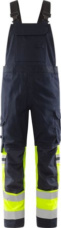 Arbetsbyxor Fristads Herr Flamestat hängslebyxa stretch 2168 ATHF, klass 1, Varsel Gul/Marinblå Arbetskläder