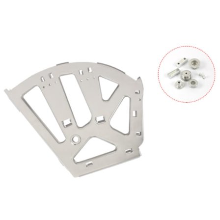 1 par (3 nivåer) møbelhengsel i rustfritt stål til skoskuff